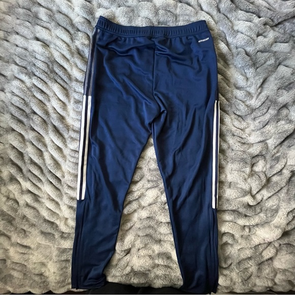 Adidas Navy Joggers with White Stripes (NWT) 💙 - Picture 5 of 6